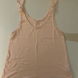 ✨MOVING SALE✨ Pink Tie Shoulder Tank Top